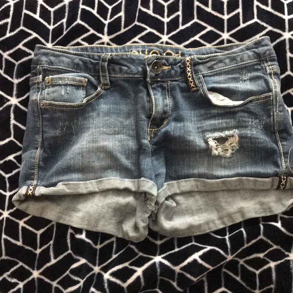 Denim shorts